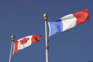 drapeaux canada france - AVE Canada eTA